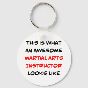 awesome martial arts instructor key ring