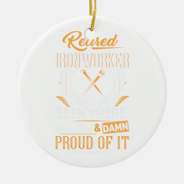 Awesome Mechanic Ceramic Ornament (Front)