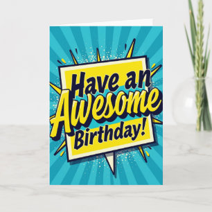 Awesome Message Birthday Card
