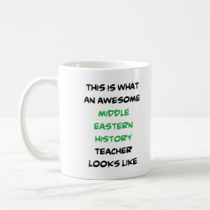 awesome middle eastern history teacher coffee mug