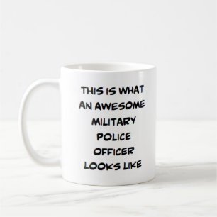 awesome military police officer coffee mug