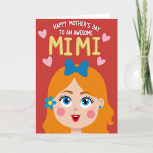 Awesome Mimi Mothers Day Card