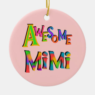 Awesome Mimi T-shirts and Gifts Ceramic Ornament
