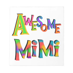 Awesome Mimi T-shirts and Gifts Notepad