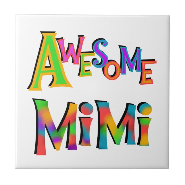 Awesome Mimi T-shirts and Gifts Tile (Front)