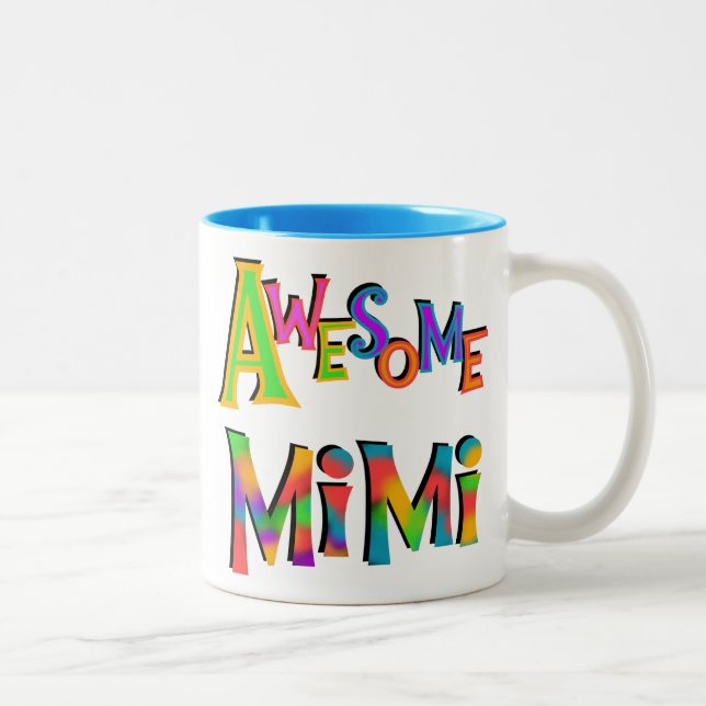 Awesome Mimi T-shirts and Gifts Two-Tone Coffee Mug (Right)