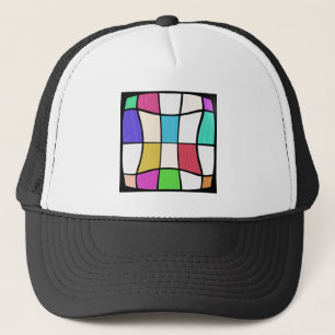 Awesome Mondrian Style Modern Design Trucker Hat