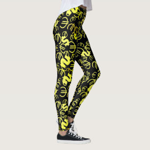 Awesome Money Euro Dollars Pattern Leggings