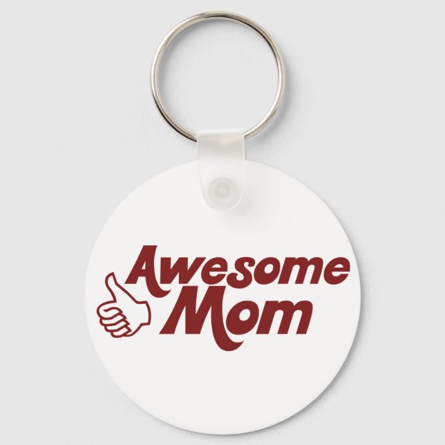 Awesome Mum for Mothers Day Key Ring (Front)