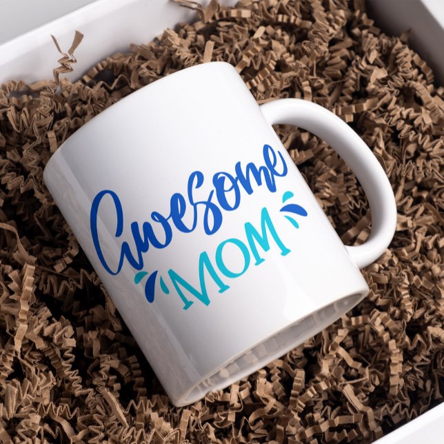 Awesome Mum Hand Lettered Coffee Mug (Creator Uploaded)