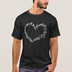 Awesome Music Heart Song Writer Composer Musician T-Shirt