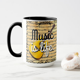 Awesome Music is life Life is Music Mug
