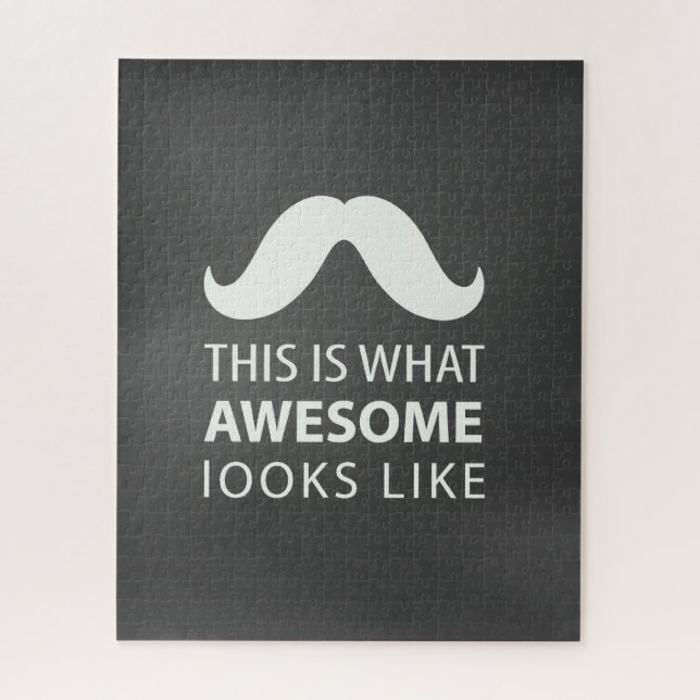 Awesome Mustache Jigsaw Puzzle (Vertical)