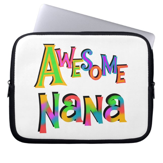 Awesome Nana T-shirts and Gifts Laptop Sleeve (Front)