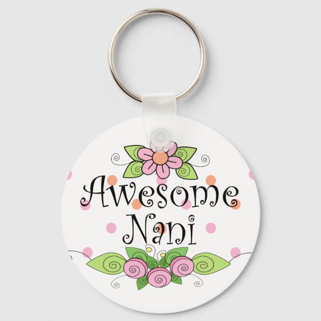 Awesome Nani T-Shirt Key Ring (Front)