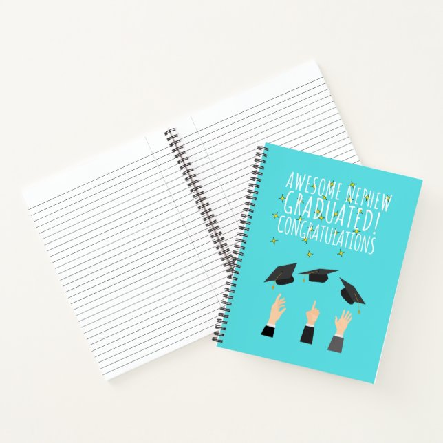 Awesome nephew graduated congratulations notebook (Inside)