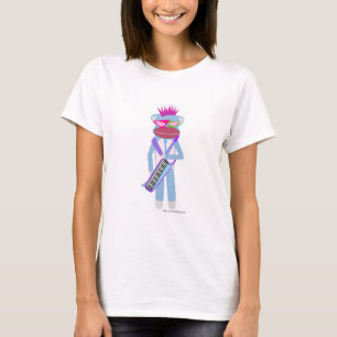 Awesome New Wave Monkey Keytar Cartoon T-Shirt