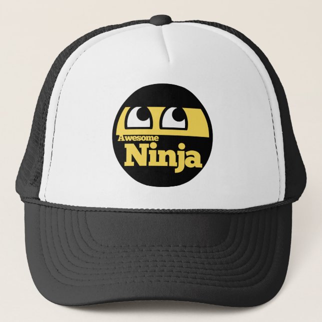 Awesome Ninja Trucker Hat (Front)