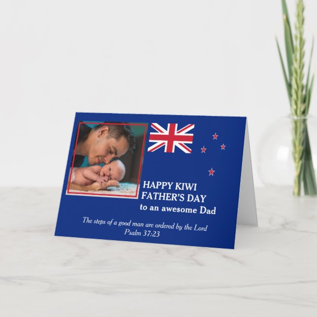 Awesome NZ KIWI Dad Fathers Day Card (Front)