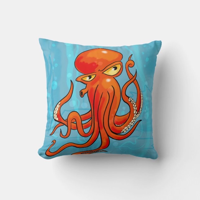 Awesome Octopus Backpack Cushion (Front)