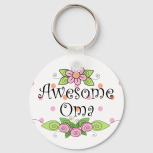 Awesome Oma T-Shirt Key Ring
