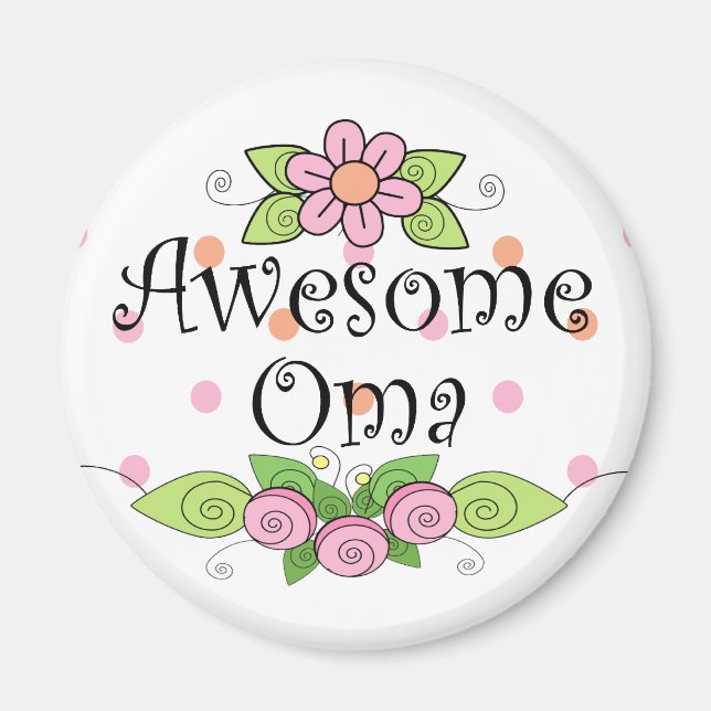 Awesome Oma T-Shirt Magnet (Front)