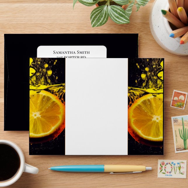 awesome Orange Party Envelope (Desk)