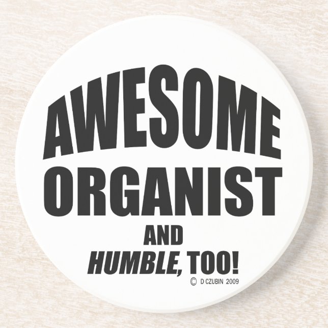 Awesome Organist Coaster (Front)