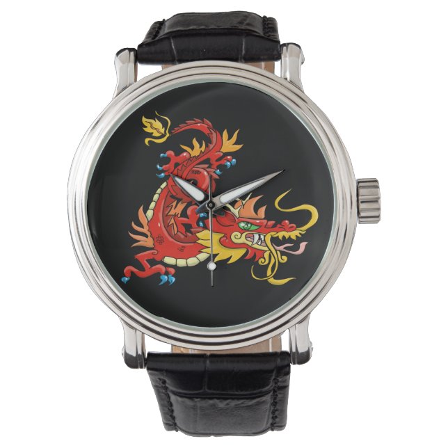 Awesome Oriental Dragon Watch (Front)