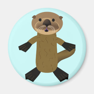 Awesome Otters Magnet