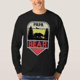 Awesome Papa Bear Best Dad Bear Family T-Shirt
