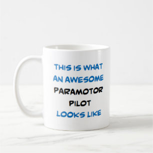 awesome paramotor pilot coffee mug