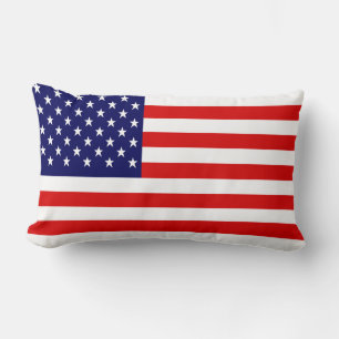Awesome Patriotic American Flag Lumbar Cushion