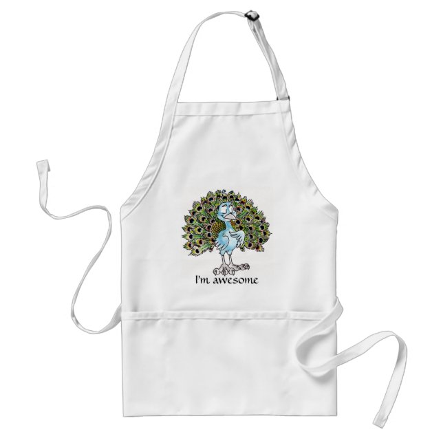 Awesome Peacock Apron (Front)