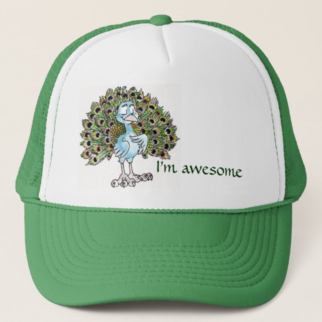 Awesome Peacock Hat (Front)