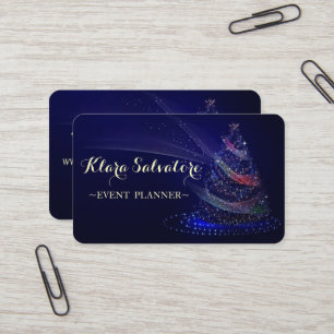 Awesome Perfect Christmas Glowing Tree Business Card