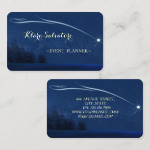Awesome Perfect Christmas Shooting Star Business Card