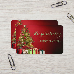 Awesome Perfect Christmas Tree Business Card