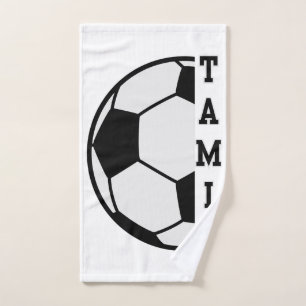 Awesome Personalised Name Soccer Ball Sports Hand Towel