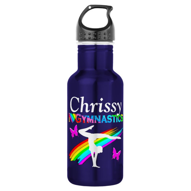 AWESOME PERSONALIZED GYMNASTICS WATER BOTTLE (Front)