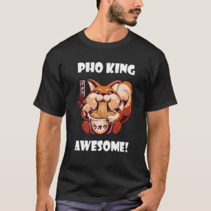 Awesome Pho Fox Pho Bowl Vietnamese Noodle Soup As T-Shirt