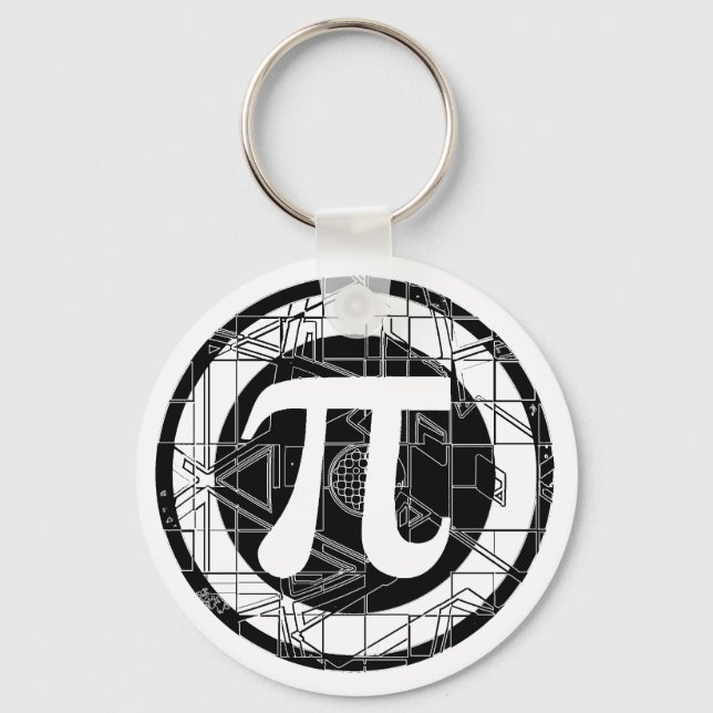 Awesome Pi Symbol Key Ring (Front)