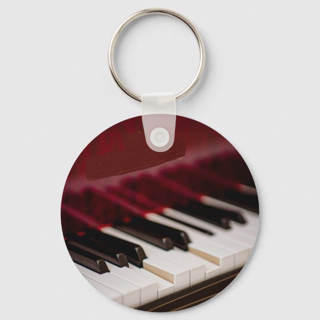 Awesome Piano Artwork Key Ring (Front)