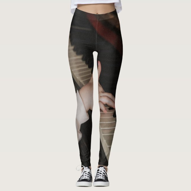 Awesome Piano Artwork Leggings (Front)