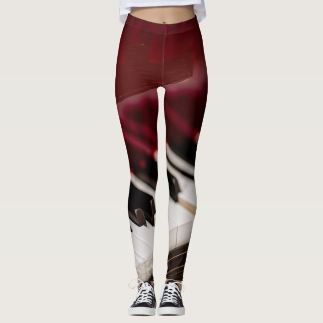 Awesome Piano Artwork Leggings (Front)