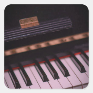 Awesome Piano Design Square Sticker