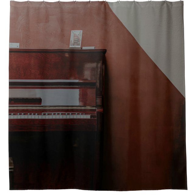 Awesome Piano Shower Curtain (Front)