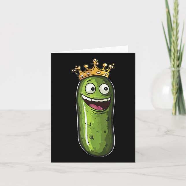 Awesome Pickle Kingdom Costume For Crown Lovers  Card (Front)