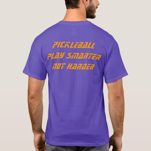 Awesome pickleball custom text  T-Shirt (Back)