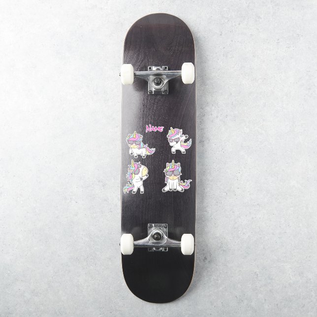  Awesome  Pink Cute Unicorns  Sticker (Skateboard)